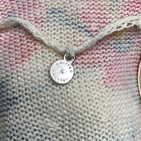 Anthropologie Knit & Knotted Fleur Des Champs Waterfall Front Floral Cardigan - Picture 8 of 10